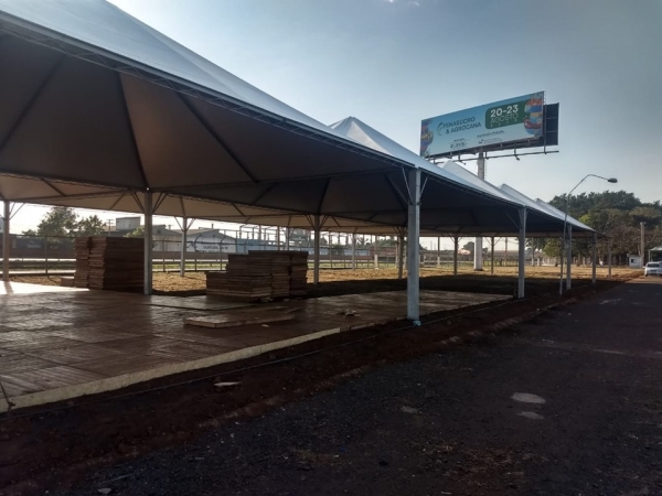 Montagem do CITEC segue em ritmo acelerado: feira começa no dia 20 de agosto. Foto: Arquivo TeC / CanaMix