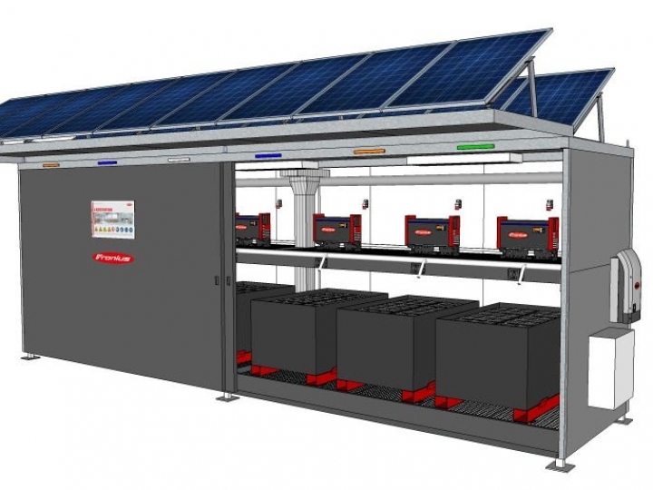 Fronius lança estação de carregamento de baterias para ambientes externos