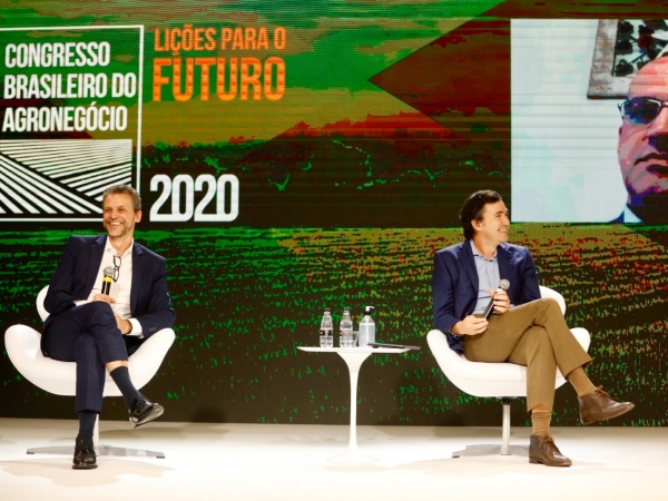 Debatedores do painel Mercado Financeiro, Seguro e Crédito Rural do Congresso Brasileiro do Agronegócio  Debatedores do painel Mercado Financeiro, Seguro e Crédito Rural do Congresso Brasileiro do Agronegócio.  Foto: Cauê Diniz   