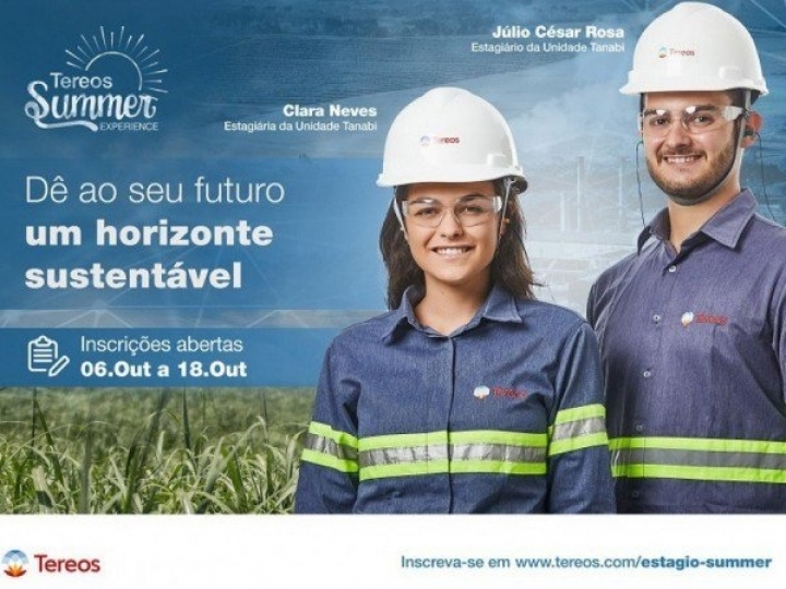 Tereos abre inscrições para programa de estágio de verão 