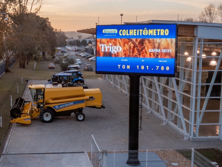 New Holland lança Colheitômetro que mostra em tempo real a produtividade das safras brasileiras