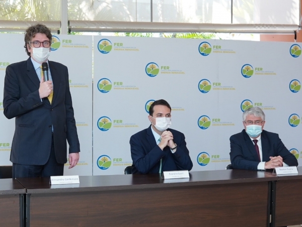 O presidente da ABiogás, Alessandro Gardemann, durante o seminário promovido pela FER