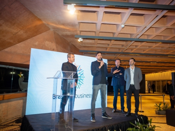 Dody Sirena (sócio fundador da DC Set), Rodrigo Mathias (CEO da DC Set), Cicão Chies (sócio da DC Set) e Bruno Wegmann (sócio Brasil Agribusiness)