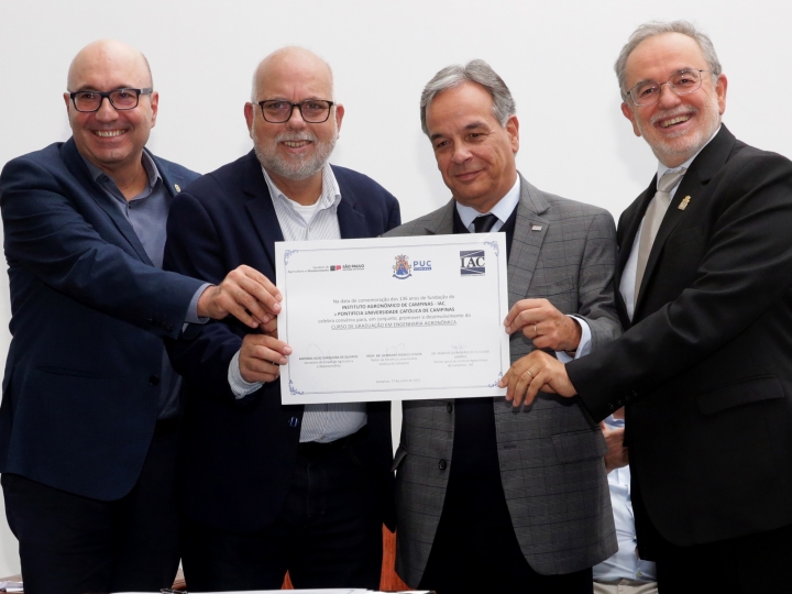 PUC-Campinas e IAC assinam acordo para criação de curso de Engenharia Agronômica